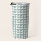 Clovers XXXI Sage Green Botanical Pattern Travel Mug Gallery Image 3