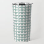Clovers XXXI Sage Green Botanical Pattern Travel Mug Gallery Image 1