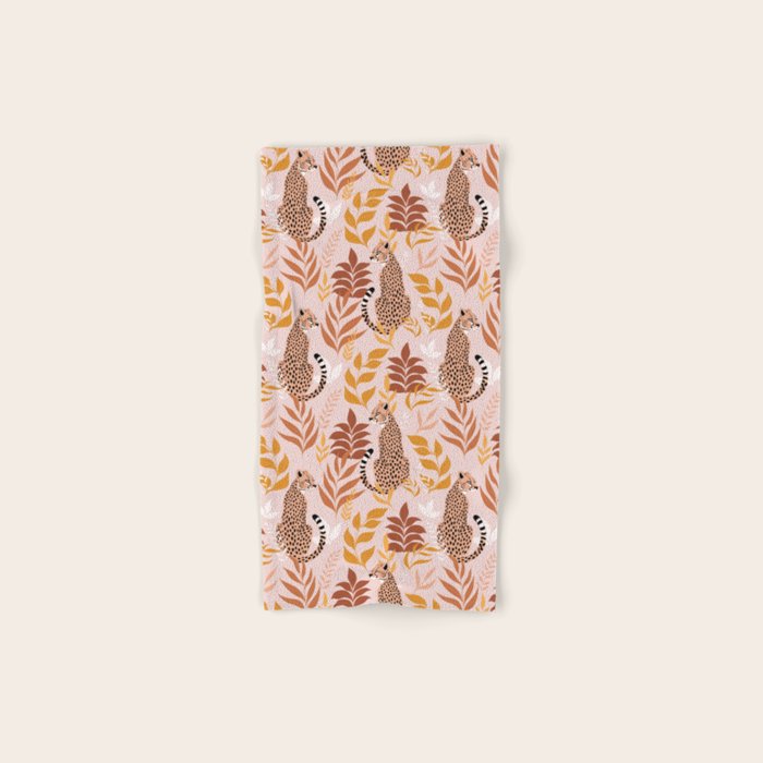 Summer Cheetah Pattern I - Terracotta  Bath Towel Gallery Image 1
