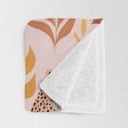 Summer Cheetah Pattern I - Terracotta  Throw Blanket Gallery Image 3