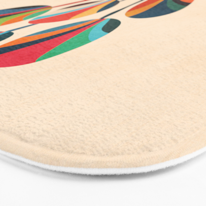 Ikebana - Geometric flower Bath Mat Gallery Image 3