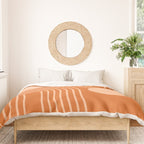 Mid Century Modern Geometric 194 in Orange Shades Duvet Cover Gallery Image 3