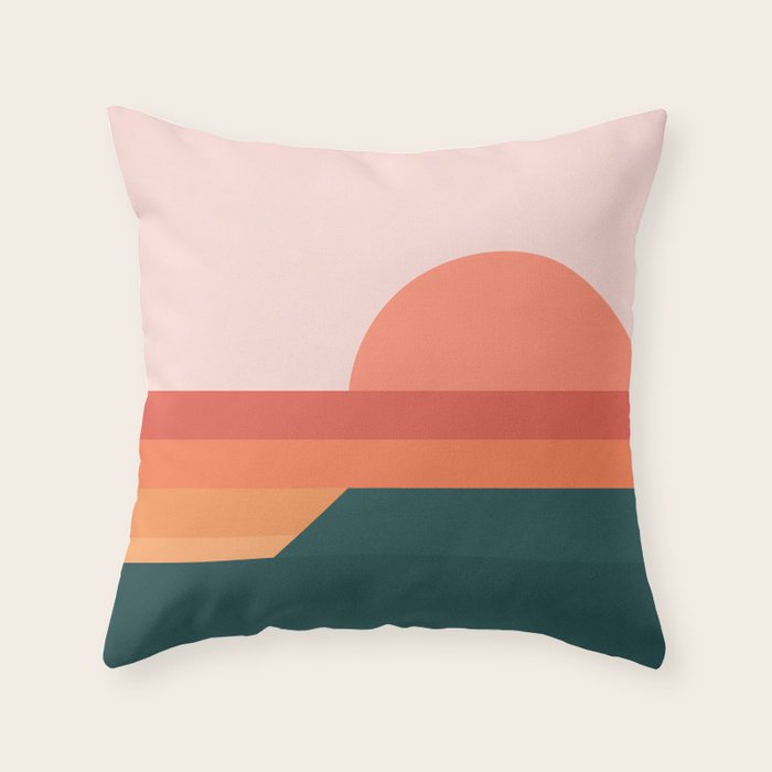 Sunseeker 08 Landscape Throw Pillow Gallery Image 1