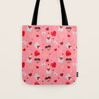 Valentine Collage Print Tote Bag Gallery Image 1