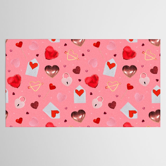 Valentine Collage Print Tablecloth Gallery Image 2