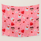 Valentine Collage Print Wall Tapestry Gallery Image 4