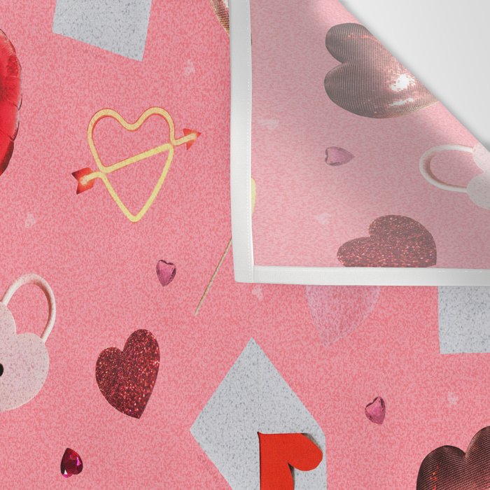 Valentine Collage Print Wall Tapestry Gallery Image 3
