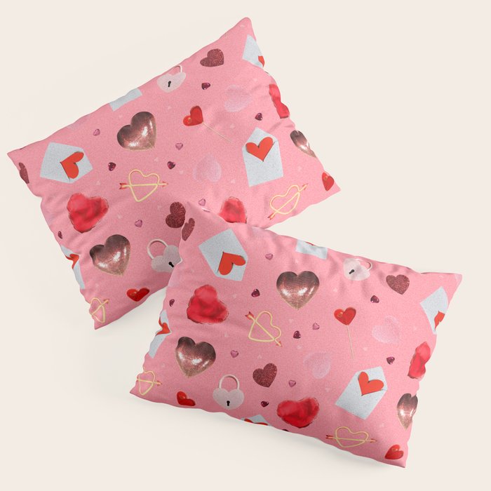 Valentine Collage Print Pillow Sham Gallery Image 1