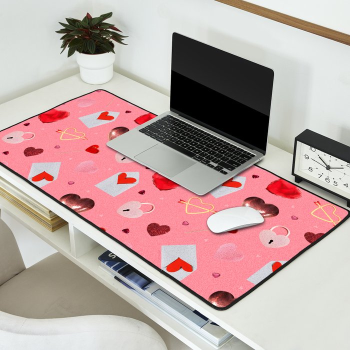Valentine Collage Print Desk Mat Gallery Image 2