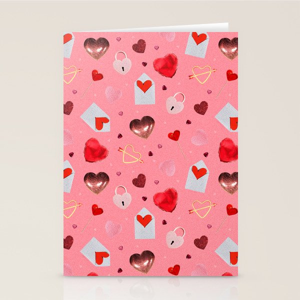 Valentine Collage Print Stationery Card Gallery Image 2