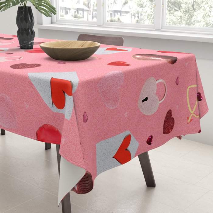 Valentine Collage Print Tablecloth Gallery Image 3