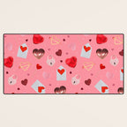 Valentine Collage Print Desk Mat Gallery Image 3
