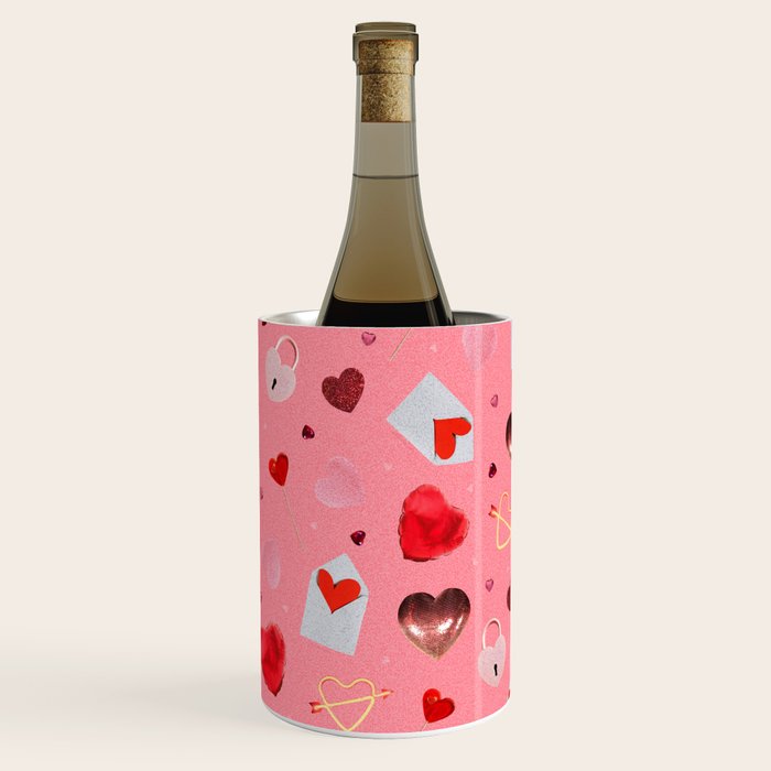 Valentine Collage Print Wine Chiller Gallery Image 2