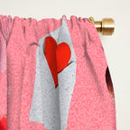 Valentine Collage Print Window Curtain Gallery Image 2