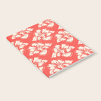 Red tropical summer flower art pattern Notebook Gallery Image 2