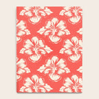 Red tropical summer flower art pattern Notebook Gallery Image 4