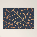 Copper and Midnight Navy Welcome Mat Gallery Image 1