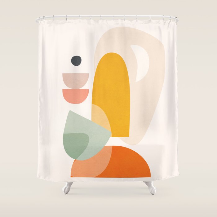Playful Geometry 04 Shower Curtain Gallery Image 1