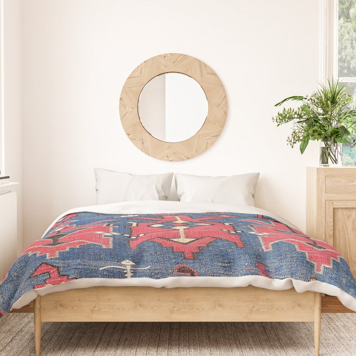 Davaghin Daghestan Northeast Caucasus Kilim Print Duvet Cover Gallery Image 3