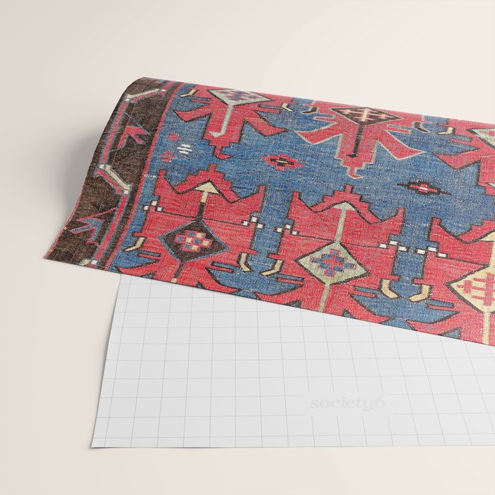 Davaghin Daghestan Northeast Caucasus Kilim Print Wrapping Paper Gallery Image 2