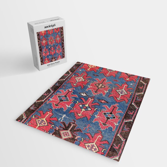 Davaghin Daghestan Northeast Caucasus Kilim Print Jigsaw Puzzle Gallery Image 2
