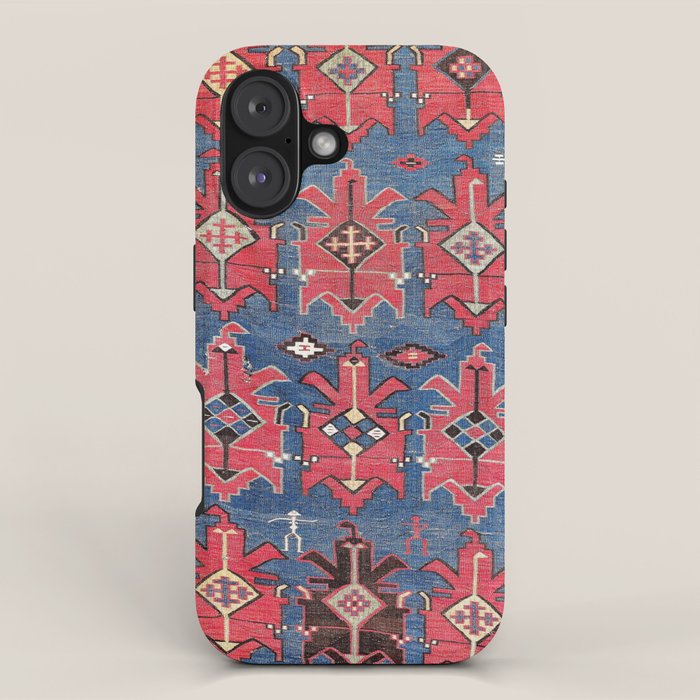 Davaghin Daghestan Northeast Caucasus Kilim Print iPhone Case Gallery Image 1
