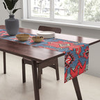 Davaghin Daghestan Northeast Caucasus Kilim Print Table Runner Gallery Image 2