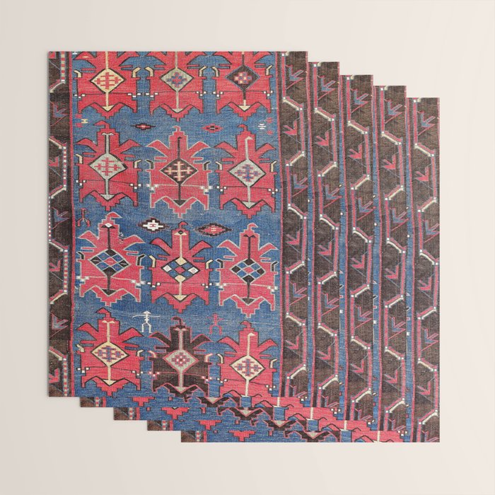Davaghin Daghestan Northeast Caucasus Kilim Print Wrapping Paper Gallery Image 3