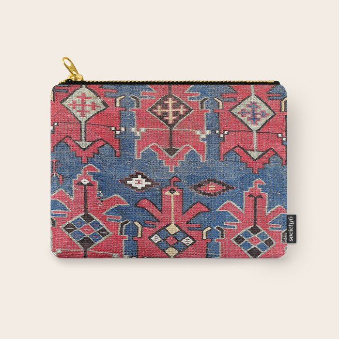 Davaghin Daghestan Northeast Caucasus Kilim Print Carry All Pouch Gallery Image 1