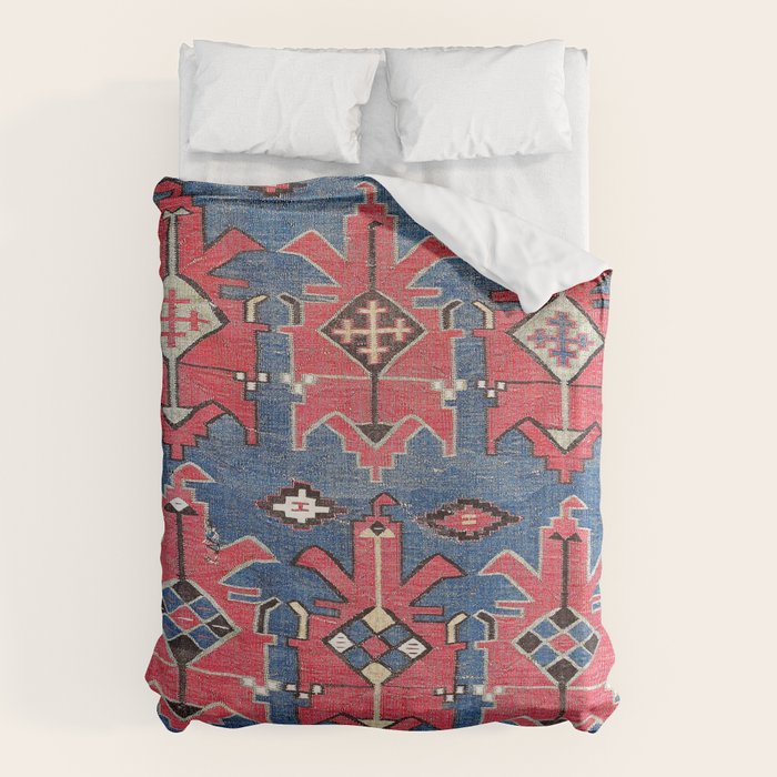 Davaghin Daghestan Northeast Caucasus Kilim Print Duvet Cover Gallery Image 6