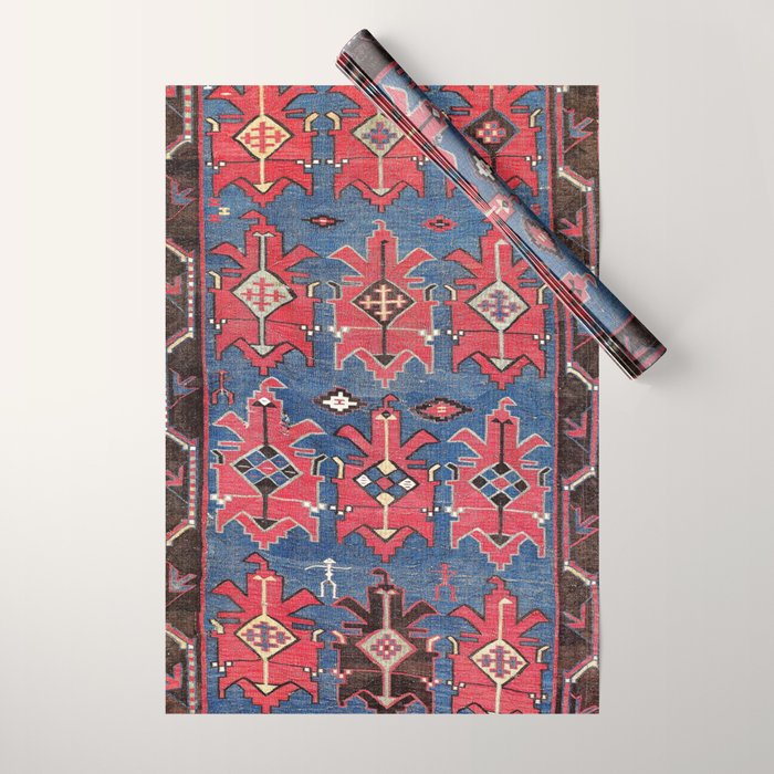 Davaghin Daghestan Northeast Caucasus Kilim Print Wrapping Paper Gallery Image 1