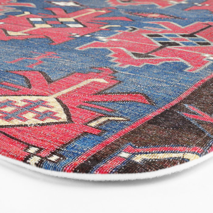 Davaghin Daghestan Northeast Caucasus Kilim Print Bath Mat Gallery Image 3