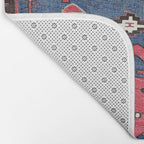 Davaghin Daghestan Northeast Caucasus Kilim Print Bath Mat Gallery Image 2