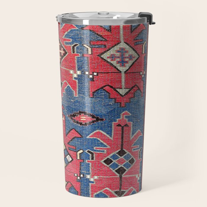 Davaghin Daghestan Northeast Caucasus Kilim Print Travel Mug Gallery Image 2