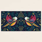 Peace Bird | Navy Desk Mat Gallery Image 3