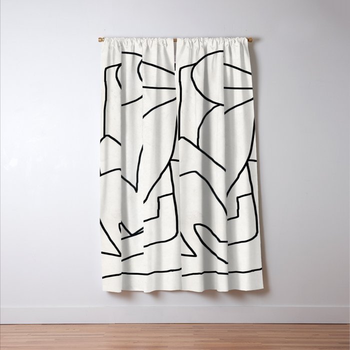 Abstract line art 2 Window Curtain Gallery Image 3