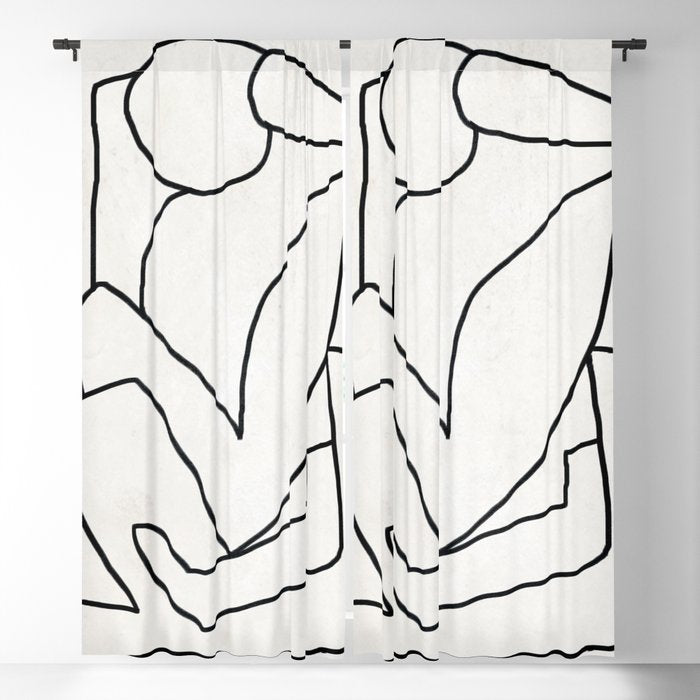 Abstract line art 2 Window Curtain Gallery Image 5