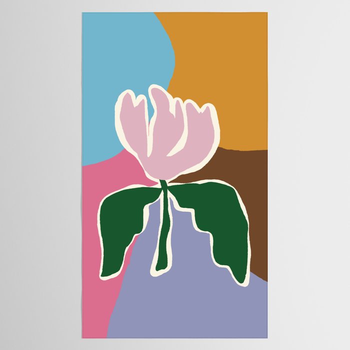 Retro minimal flower II Tablecloth Gallery Image 2
