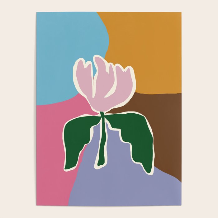 Retro minimal flower II Poster Gallery Image 1