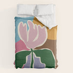 Retro minimal flower II Duvet Cover Gallery Image 6