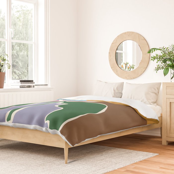Retro minimal flower II Duvet Cover Gallery Image 2