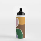 Retro minimal flower II Water Bottle Gallery Image 2