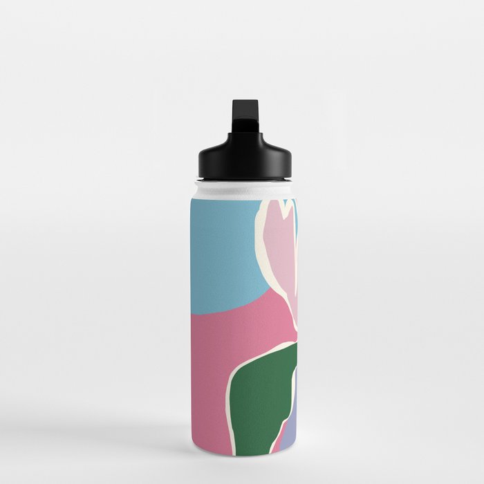 Retro minimal flower II Water Bottle Gallery Image 3