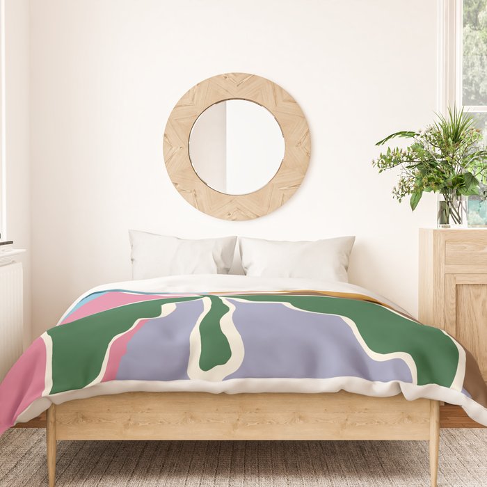 Retro minimal flower II Duvet Cover Gallery Image 3