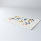 Cool Kids Live Here, inspirational quote  Rug Gallery Image 3