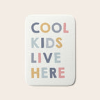 Cool Kids Live Here, inspirational quote  Bath Mat Gallery Image 1