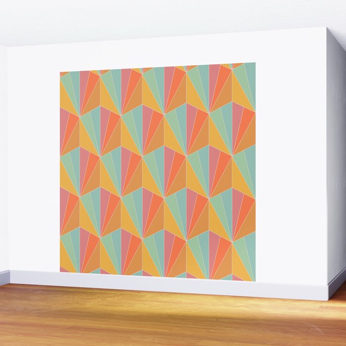 Gisela Color Block Pattern II Wall Mural Gallery Image 2