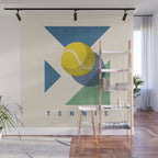 BALLS - Tennis - Hard Court - Summer Games Wall Mural Gallery Image 1