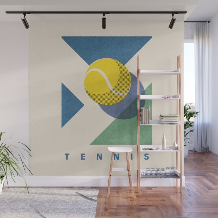 BALLS - Tennis - Hard Court - Summer Games Wall Mural Gallery Image 1