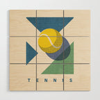 BALLS - Tennis - Hard Court - Summer Games Wood Wall Art Gallery Image 1